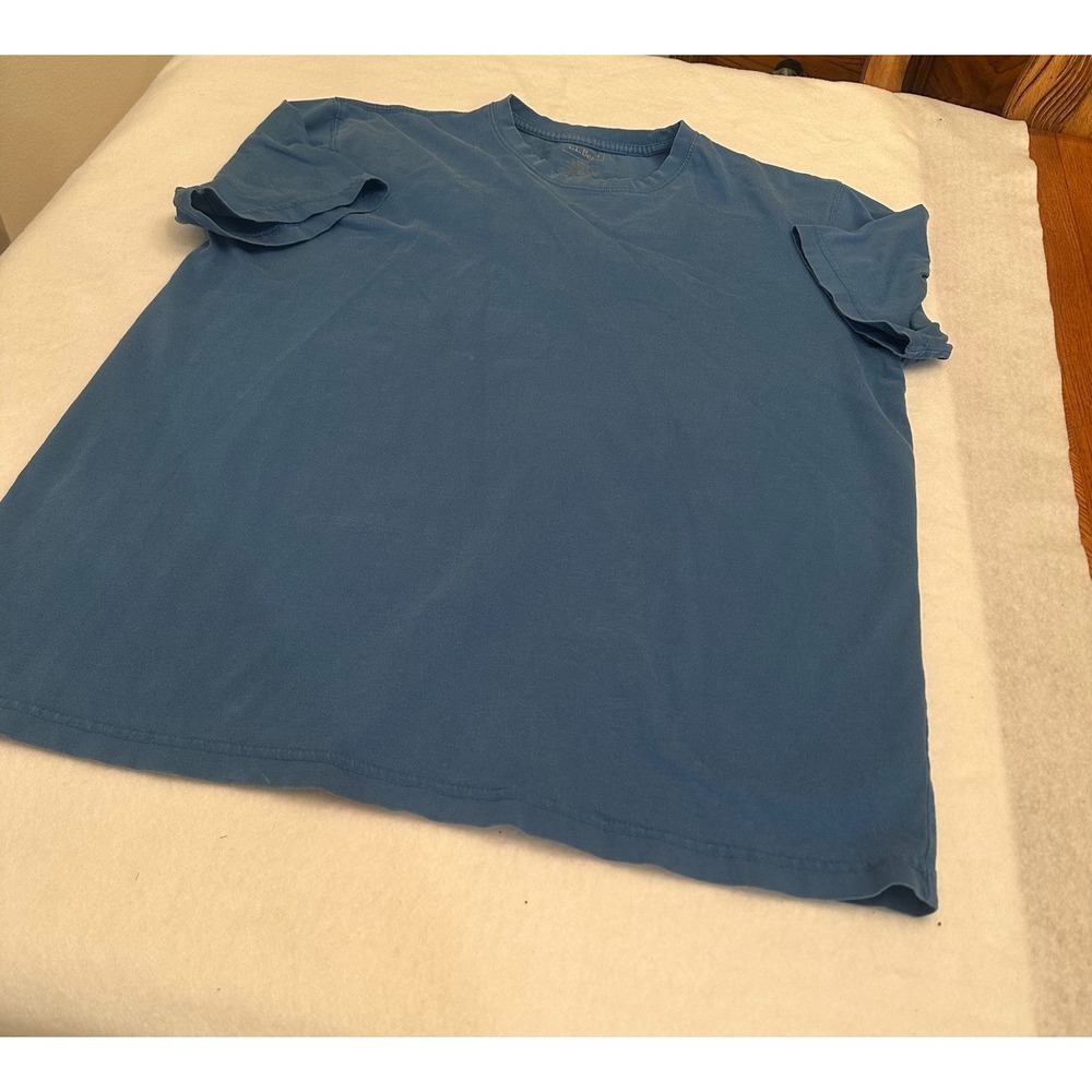 LL Bean T Shirt Mens Blue L Tall Cotton Comfort Casual Basic Crew Neck Everyday
